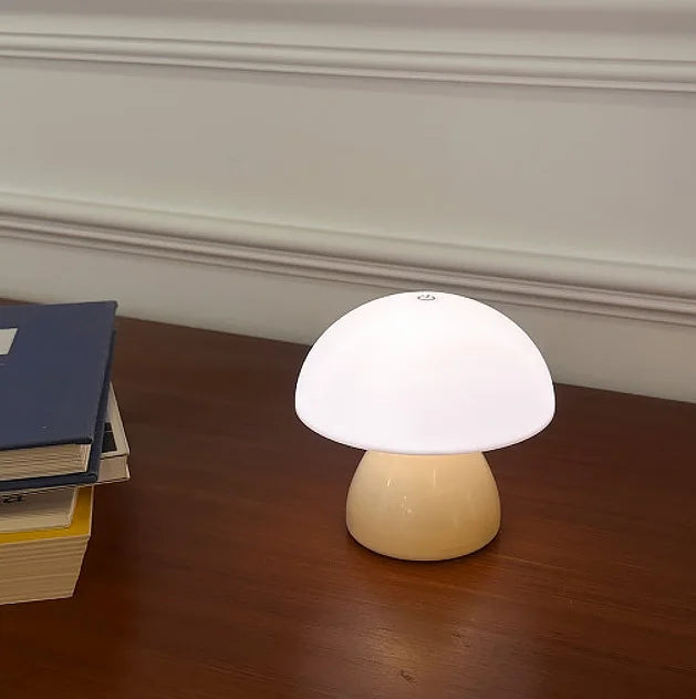 Creative Night Light Mushroom Table Lamp Led Bedroom Bedside Mini Pat Light Bar Dining Table Atmosphere Light Bedroom Scene