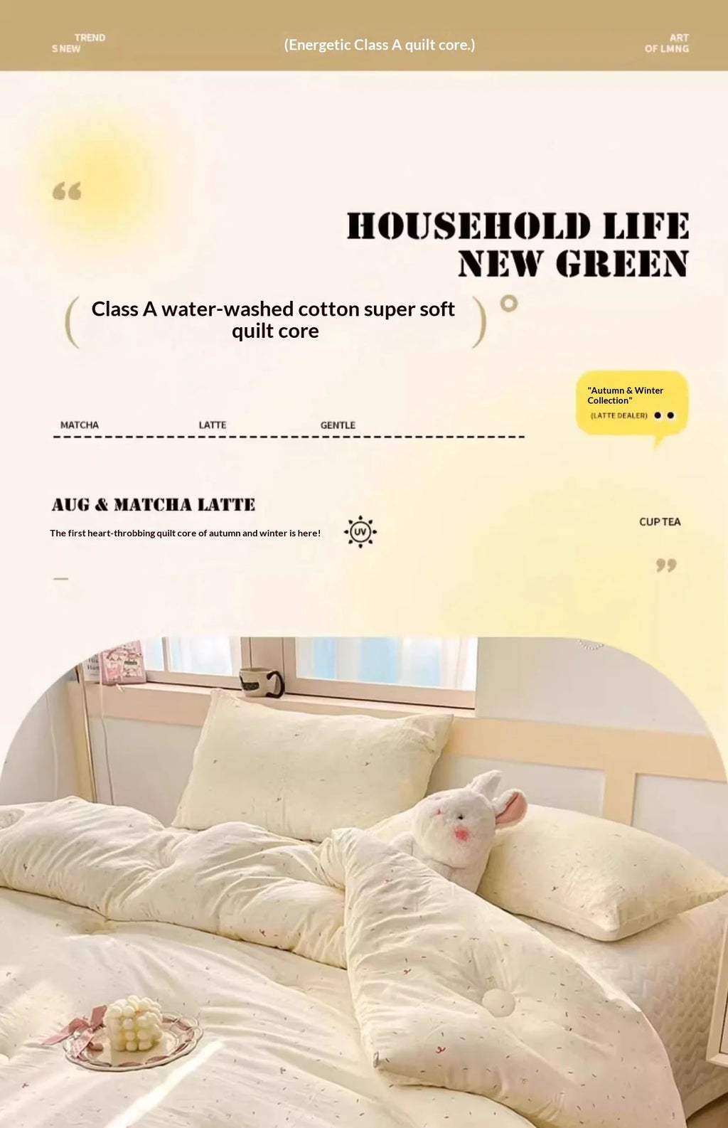 Household Washed Cotton Thick Comforter Duvet Quilt Winter Warm All Season Machine Washable Student Single Dorm Edredones