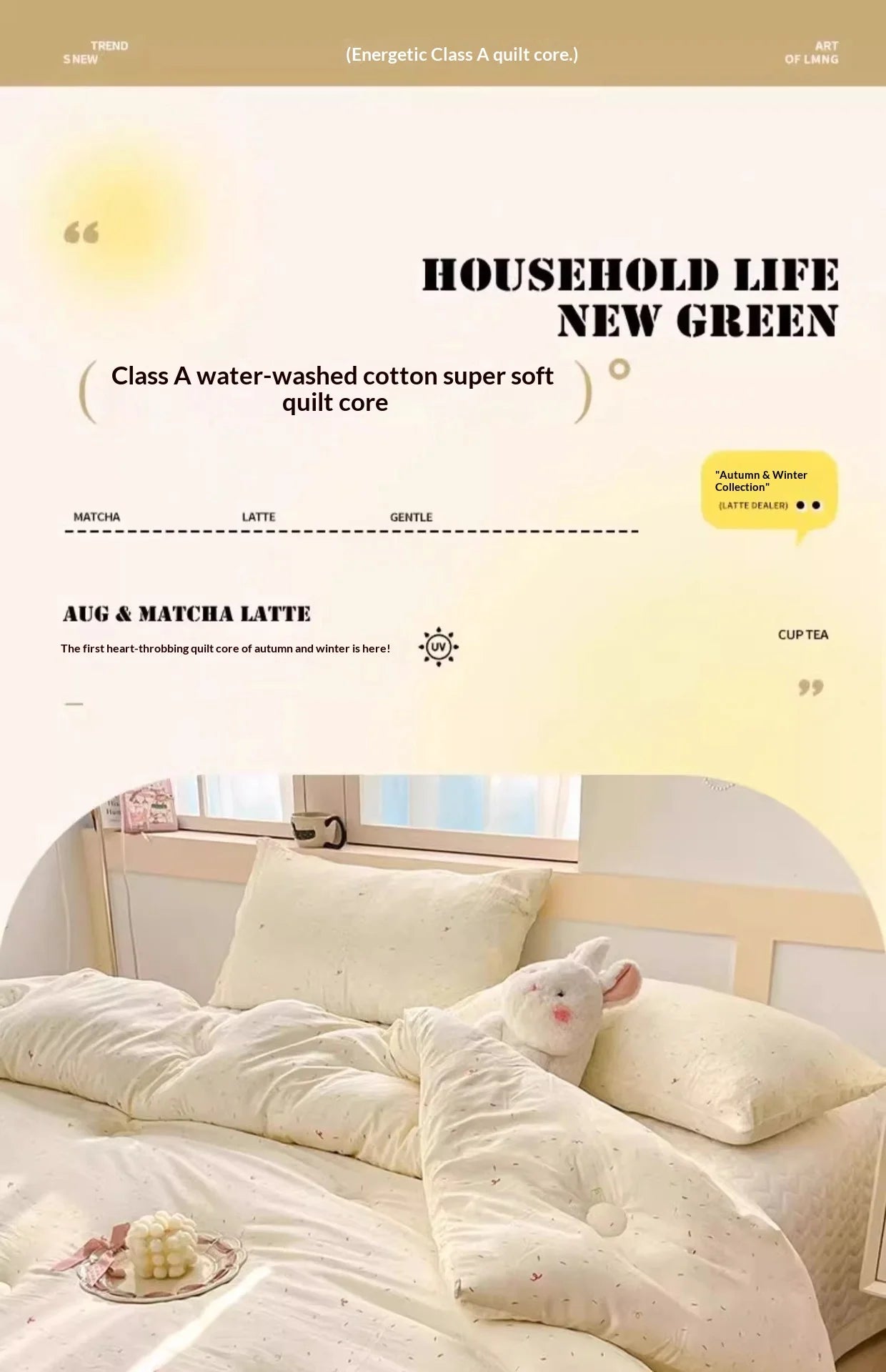 Household Washed Cotton Thick Comforter Duvet Quilt Winter Warm All Season Machine Washable Student Single Dorm Edredones