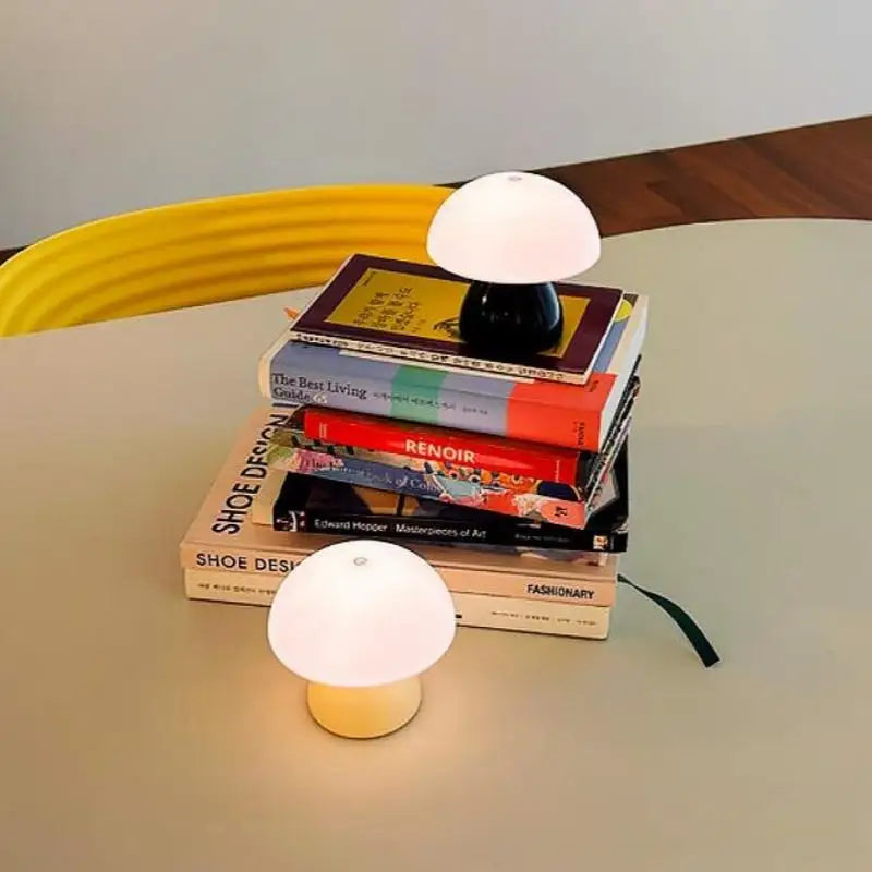 Creative Night Light Mushroom Table Lamp Led Bedroom Bedside Mini Pat Light Bar Dining Table Atmosphere Light Bedroom Scene