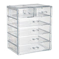 Stackable Storage Drawer Dresser Acrylic Cosmetics Storage Bin Large Capacity